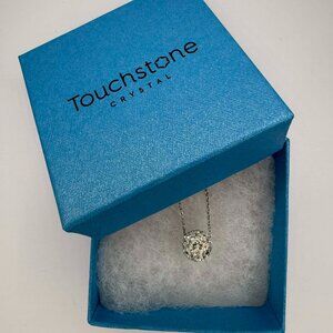 Touchstone Crystal by Swarovski Birthstone Necklace | April | NIB | Clear